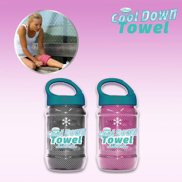 Cool Down Towel | Grijs & Roze