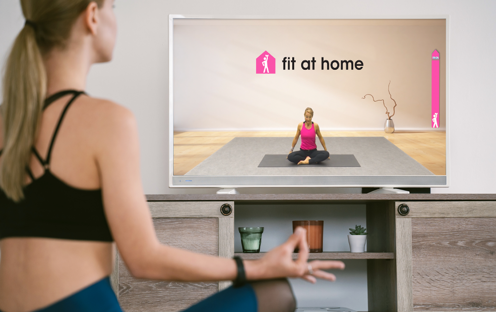 Online yoga les bij Fit at Home