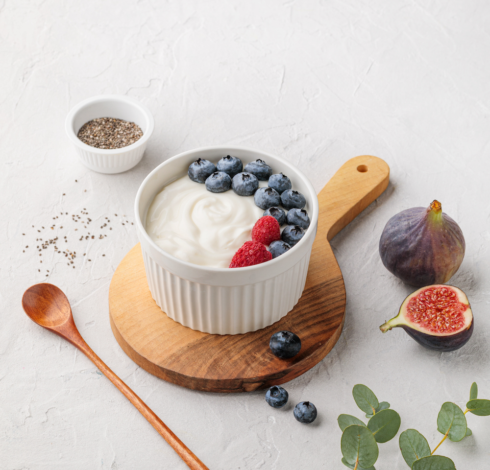 Greek yogurt with fruit